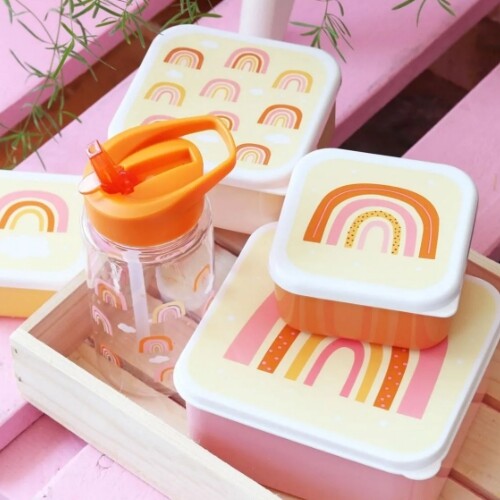 a little lovely company lunchbox set - regenbogen - 4st | SBSERA41 | 4