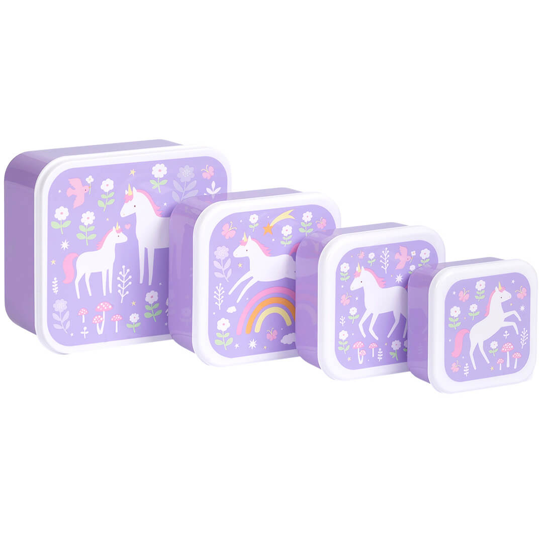 a little lovely company lunchbox set - unicorn dreams - 4st | SBSEUD73 | 0