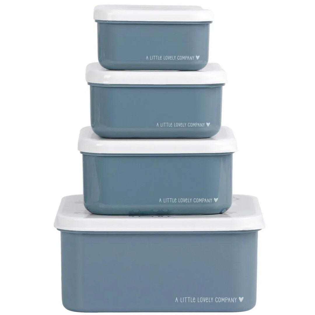 a little lovely company lunchbox set - voertuigen - 4st | SBSEVE58 | 2