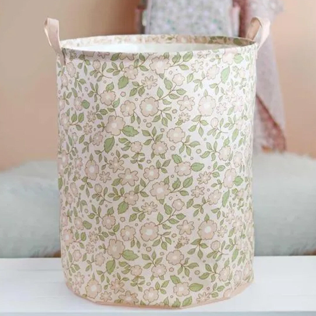 a little lovely company opbergmand bloemen - pink - 50 cm  | STBABP18 | 2