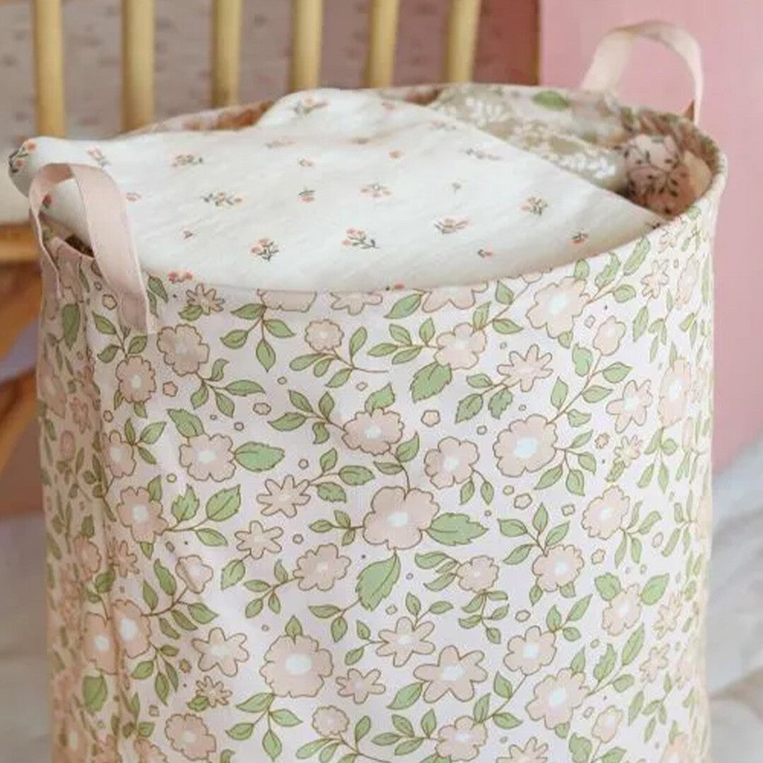 a little lovely company opbergmand bloemen - pink - 50 cm  | STBABP18 | 3