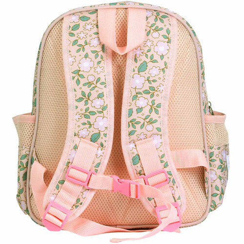 a little lovely company rugzak met koelvak - bloemen - pink - 32 cm | BPBLPI55 | 2