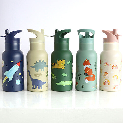 a little lovely company rvs drinkfles ruimte - 350ml | DBSSSP39 | 6