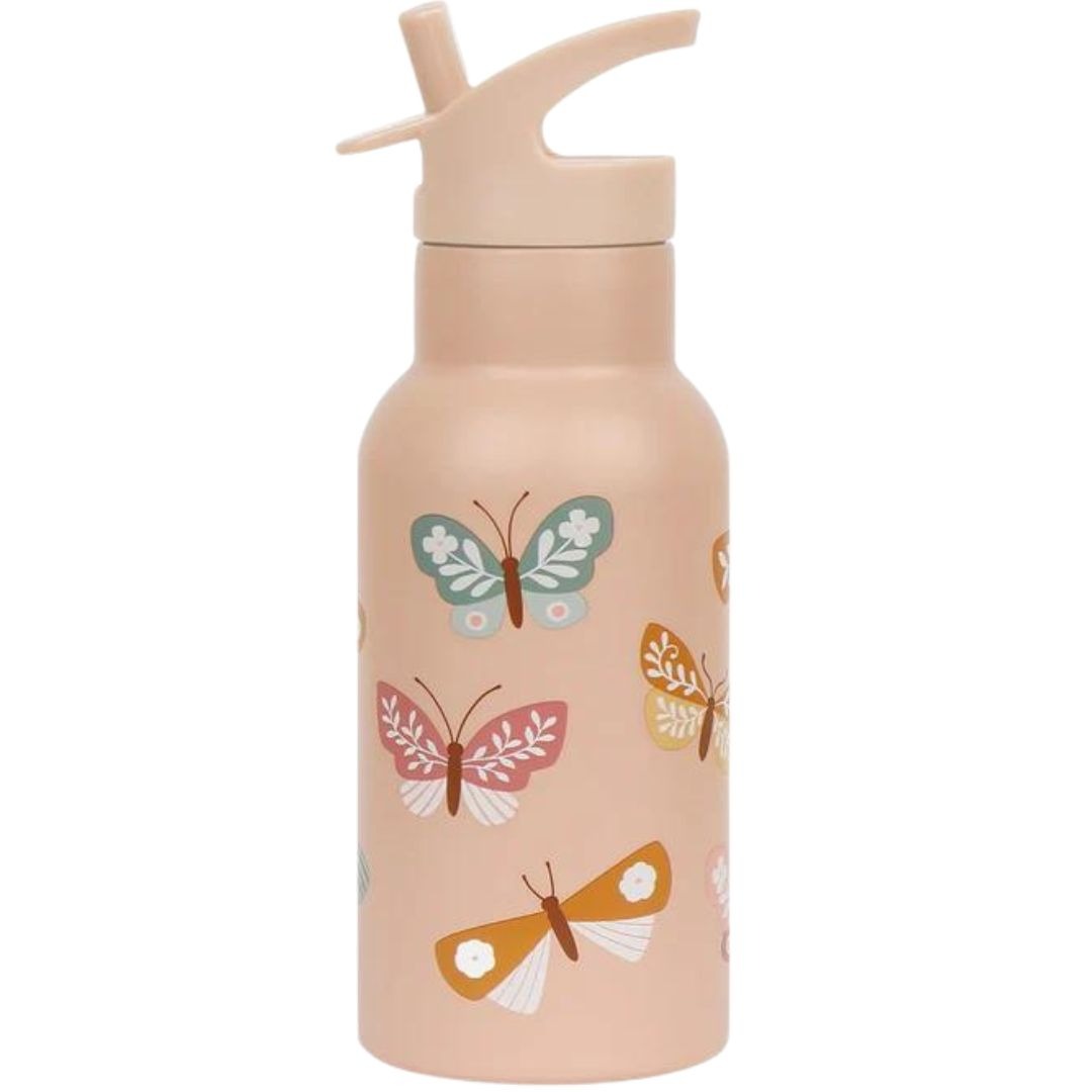 a little lovely company rvs drinkfles vlinders - 350 ml | DBSSBU57 | 0