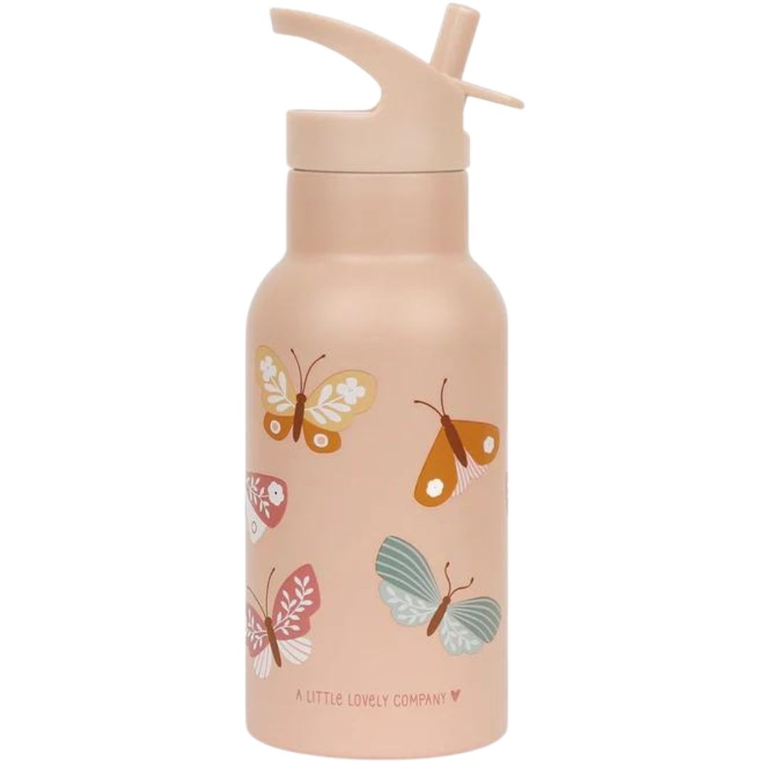 a little lovely company rvs drinkfles vlinders - 350 ml | DBSSBU57 | 2