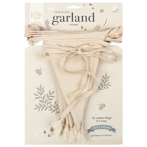 a little lovely company vlaggenslinger cream | DEGAWH02 | 6