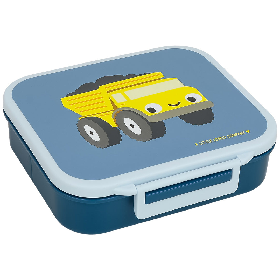 a little lovely company broodtrommel met vakjes - kiepwagen | LBDTBU60 | 1
