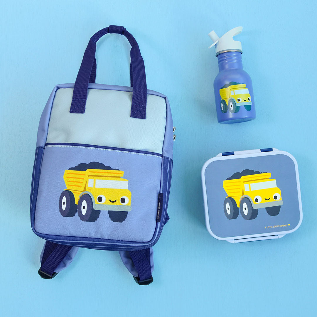a little lovely company broodtrommel met vakjes - kiepwagen | LBDTBU60 | 3