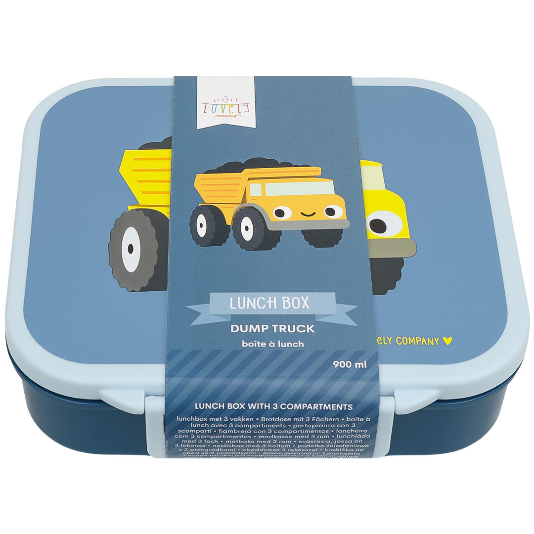 a little lovely company broodtrommel met vakjes - kiepwagen | LBDTBU60 | 5