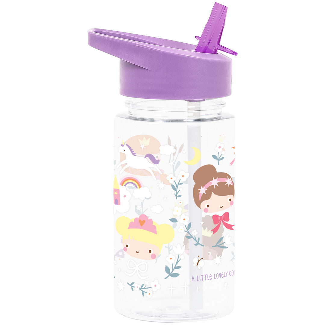 a little lovely company drinkfles met rietje - prinsessen - 450 ml | DBPRPU94 | 4