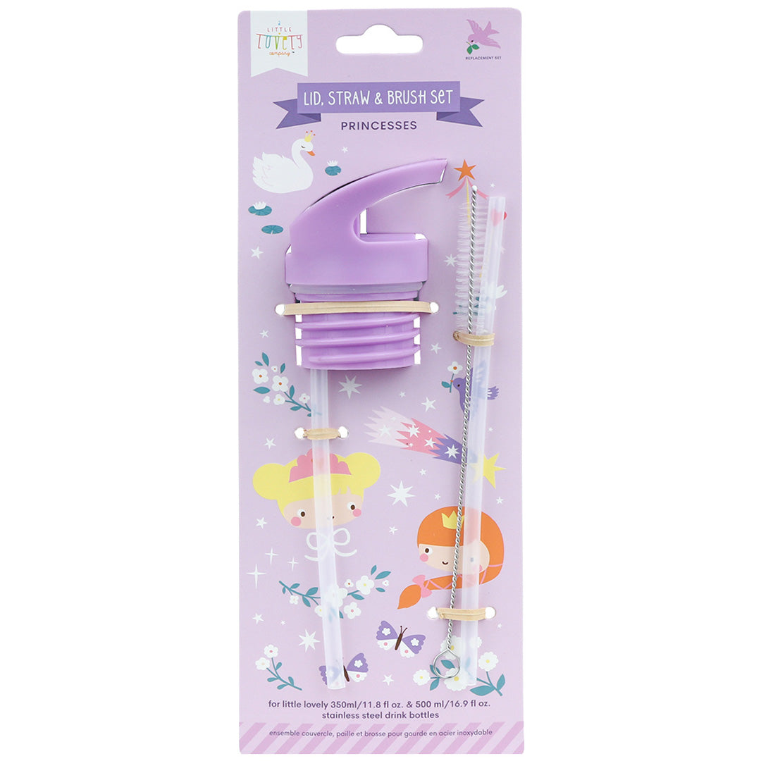 a little lovely company flessendop met rietjes en borsteltje - prinsessen | DBSSRE107 | 2