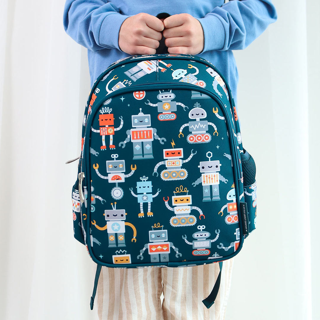 a little lovely company kinderrugzak robots - 32 cm | BPROBU90 | 2