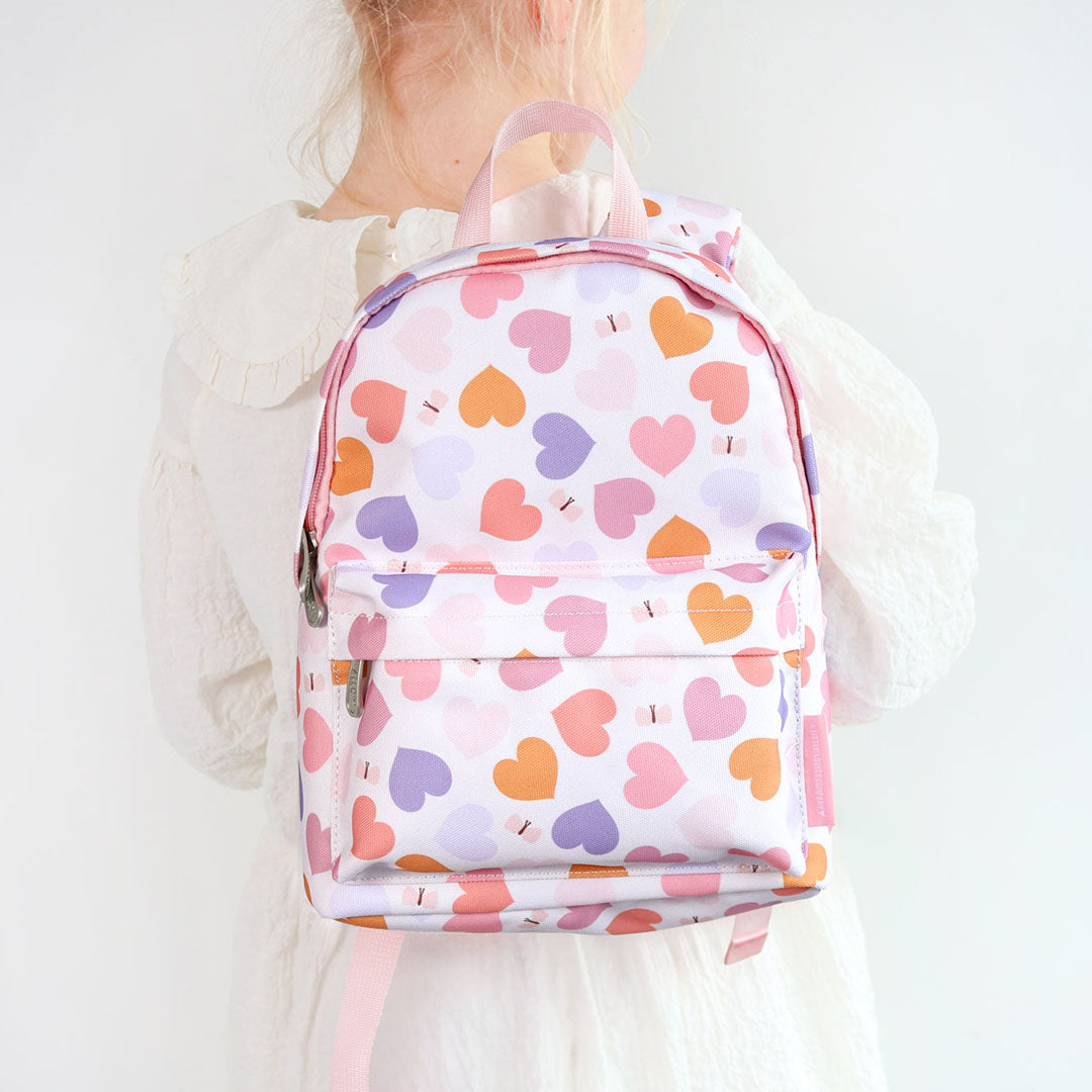 a little lovely company kleuterrugzak hartjes - 30 cm | BPHEMU92 | 2