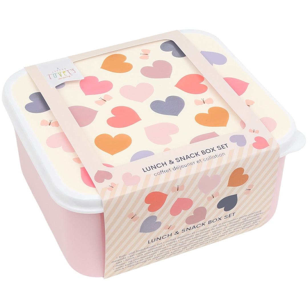 a little lovely company lunchbox set - hartjes - 4st | SBSEHE84 | 4