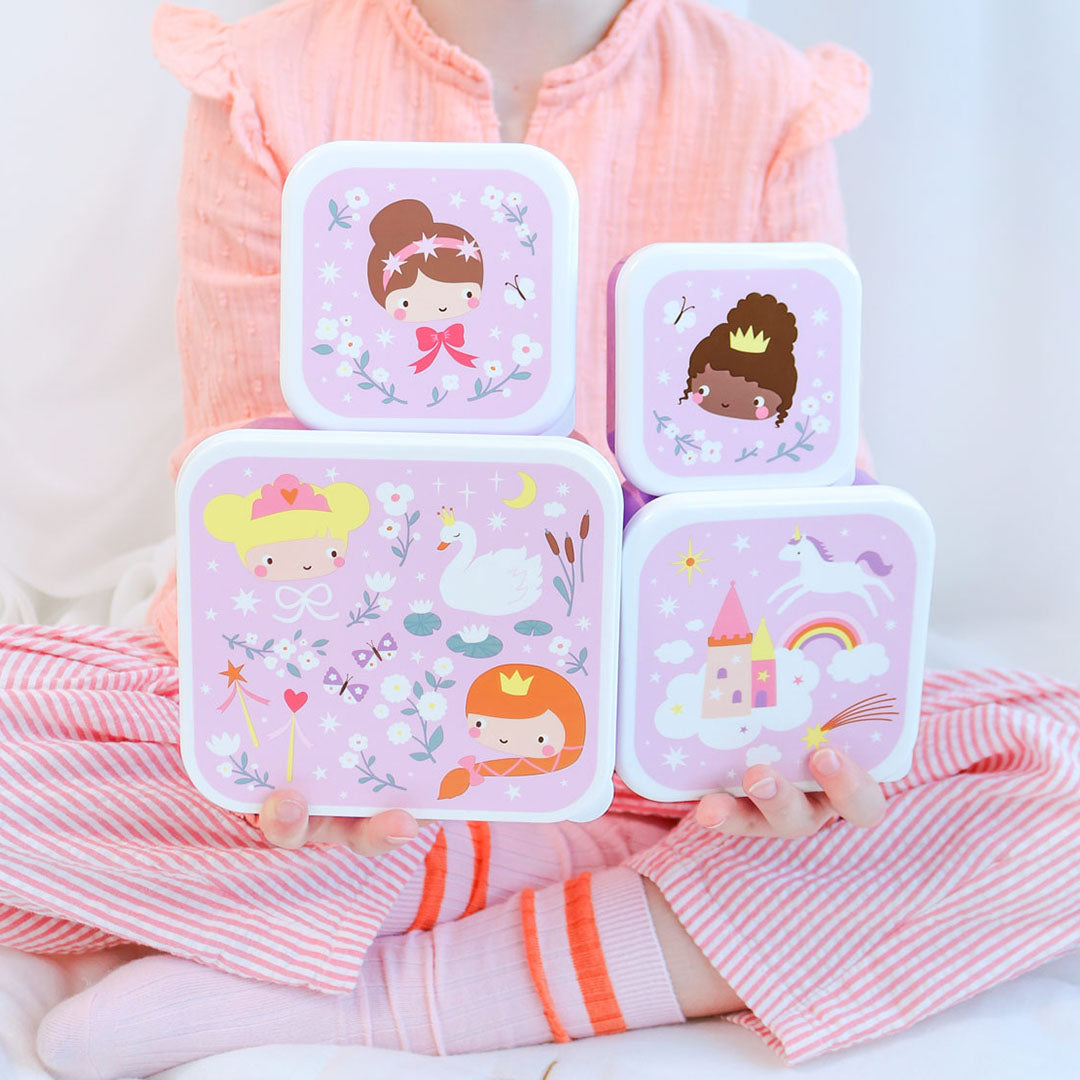 a little lovely company lunchbox set - prinsessen - 4st | SBSEPR85 | 2