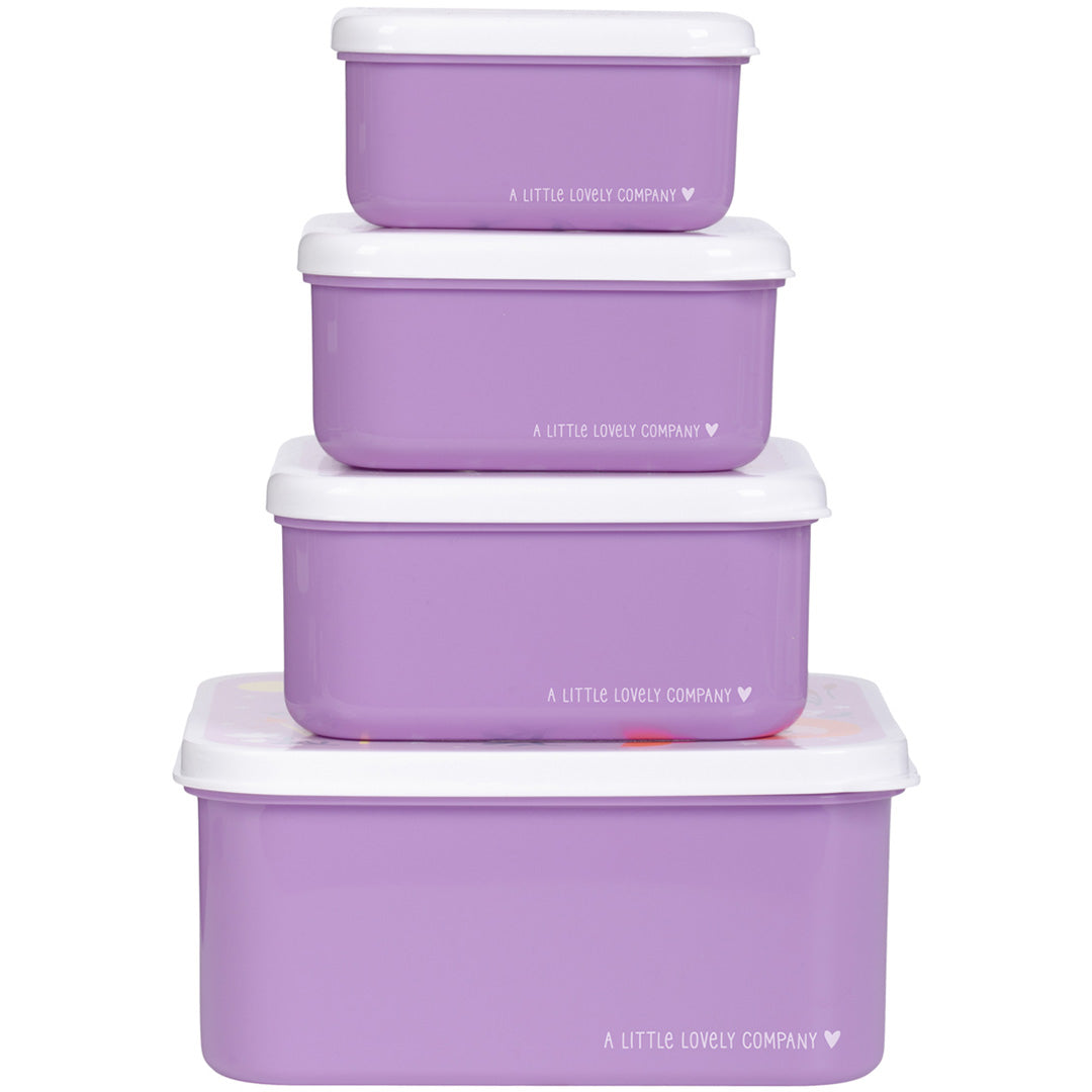 a little lovely company lunchbox set - prinsessen - 4st | SBSEPR85 | 4