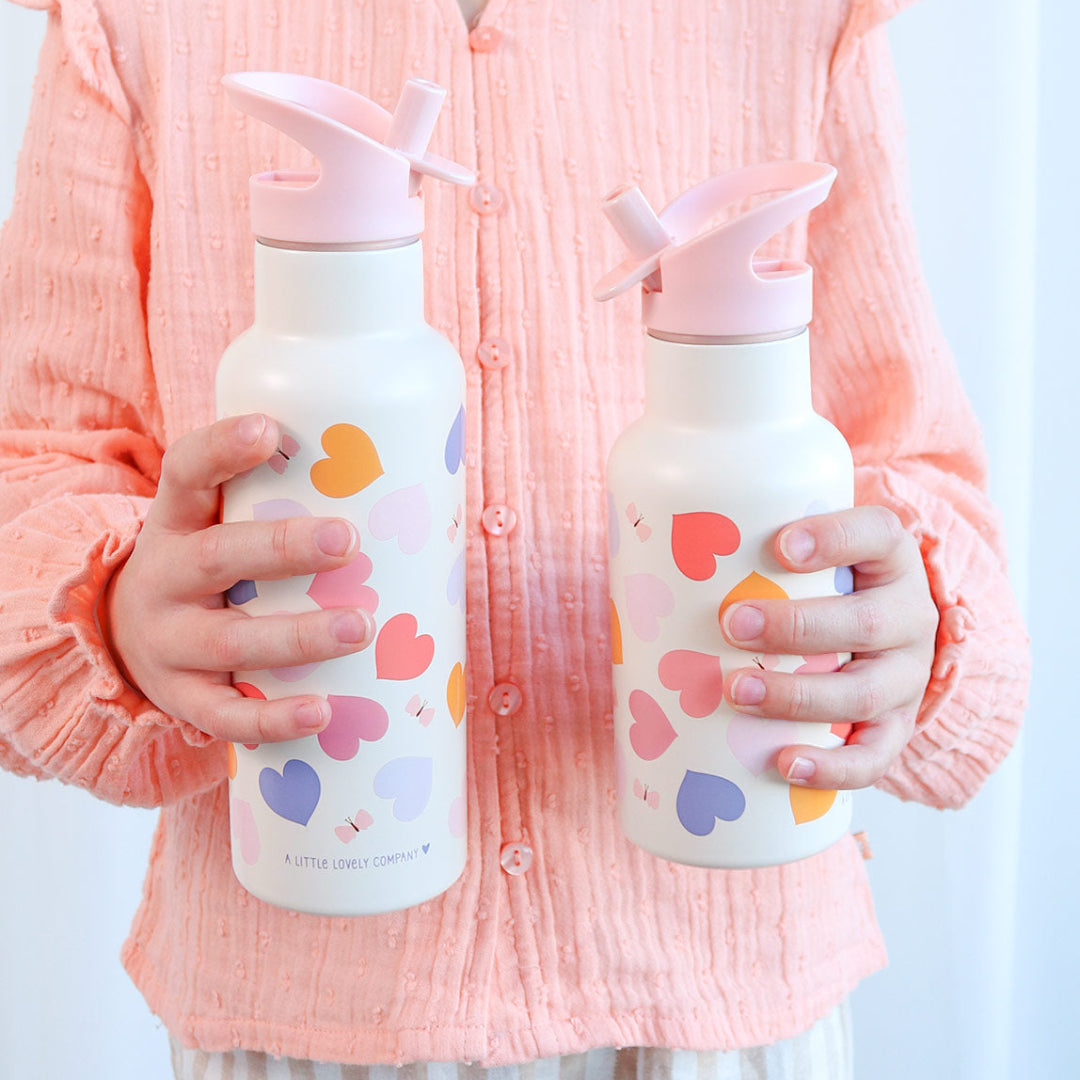 a little lovely company rvs drinkfles - hartjes - 350 ml | DBSSHE98 | 7