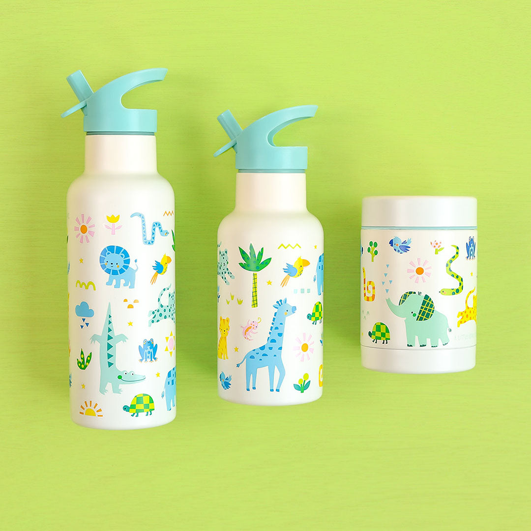 a little lovely company rvs drinkfles - jungle - 500 ml | DBSXJU105 | 3