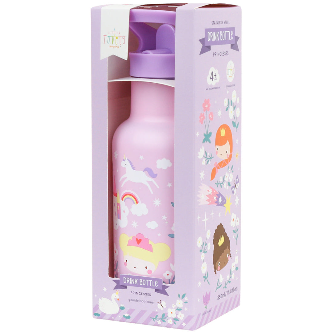 a little lovely company rvs drinkfles - prinsessen - 350 ml | DBSSPR99 | 5