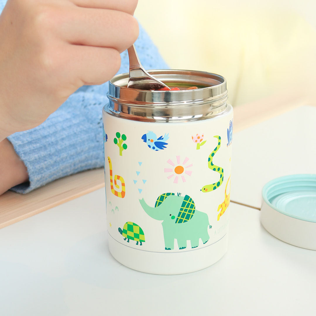 a little lovely company rvs voedselpot thermos - jungle | SSFJJU04 | 3