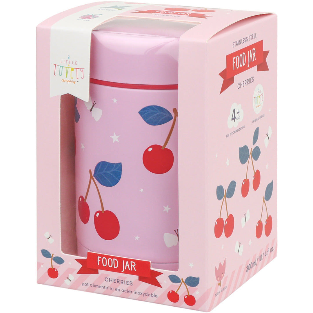 a little lovely company rvs voedselpot thermos - kersen | SSFJCH01 | 5
