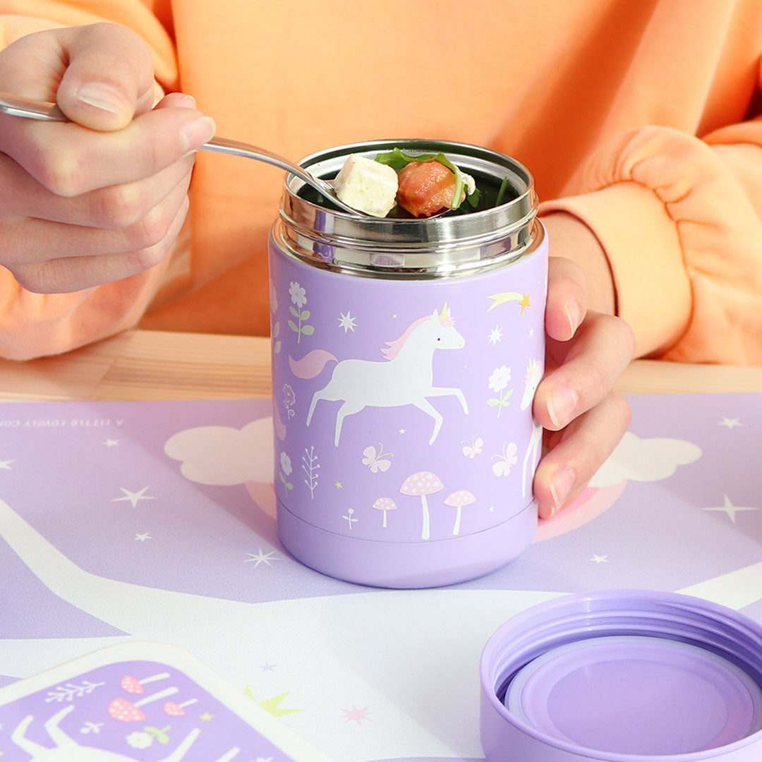 a little lovely company rvs voedselpot thermos - unicorn dreams | SSFJUD02 | 2