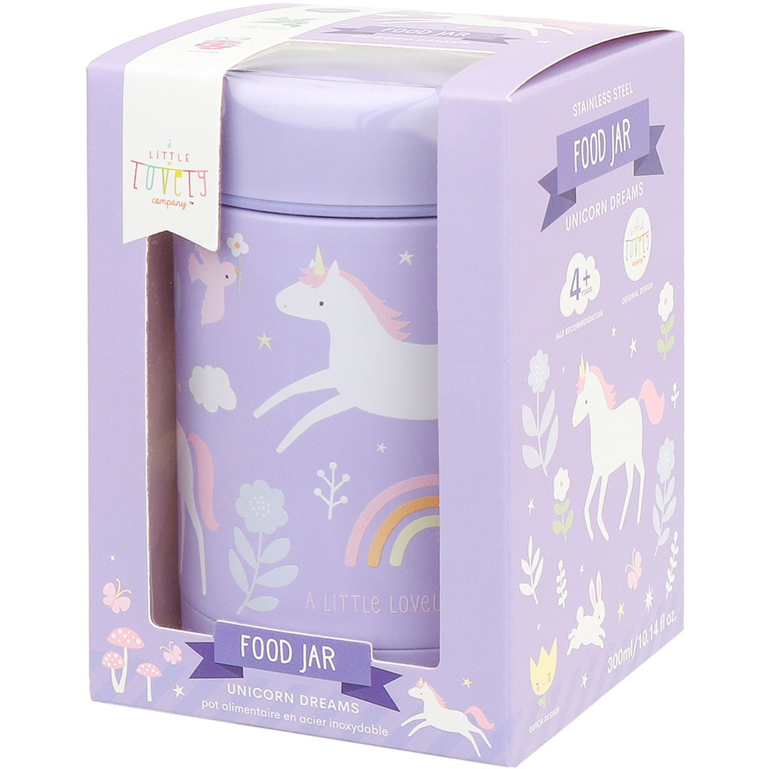 a little lovely company rvs voedselpot thermos - unicorn dreams | SSFJUD02 | 5