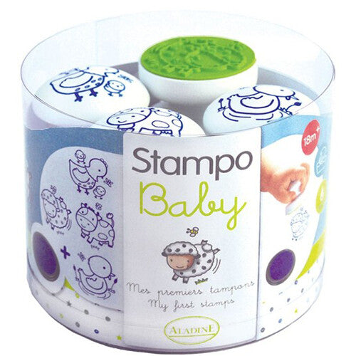 aladine stempels baby - boerderij - 4st  | 03802 | 0