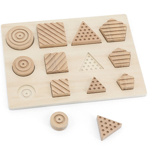 andreu toys sensorische puzzel geo - 12st | 41516106 | 0