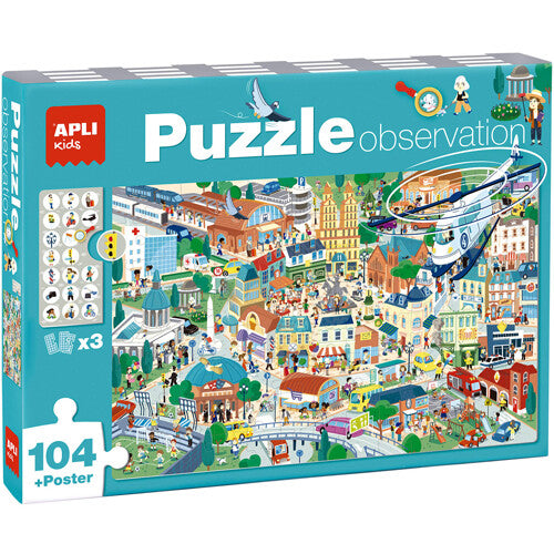 apli kids zoekpuzzel stad - 104st | 32018820 | 0