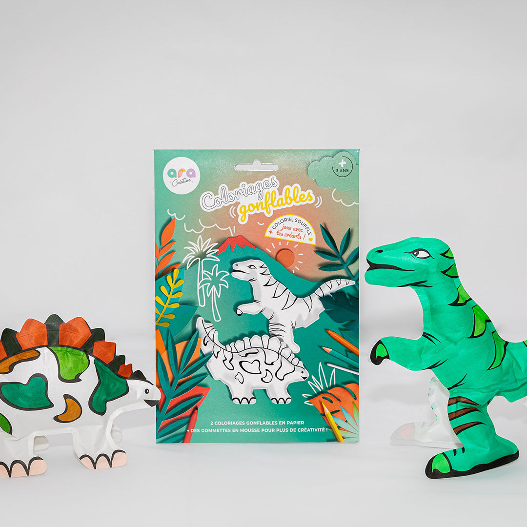 ara créative opblaasbare kleurplaat dinosaurussen | D5208 | 5