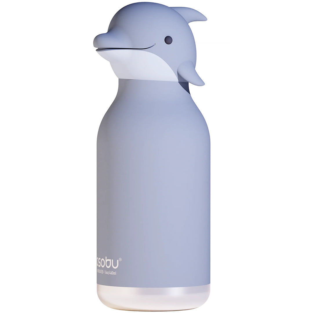 asobu rvs drinkfles bestie - dolfijn - 460 ml | SBV44-DOLPHIN | 