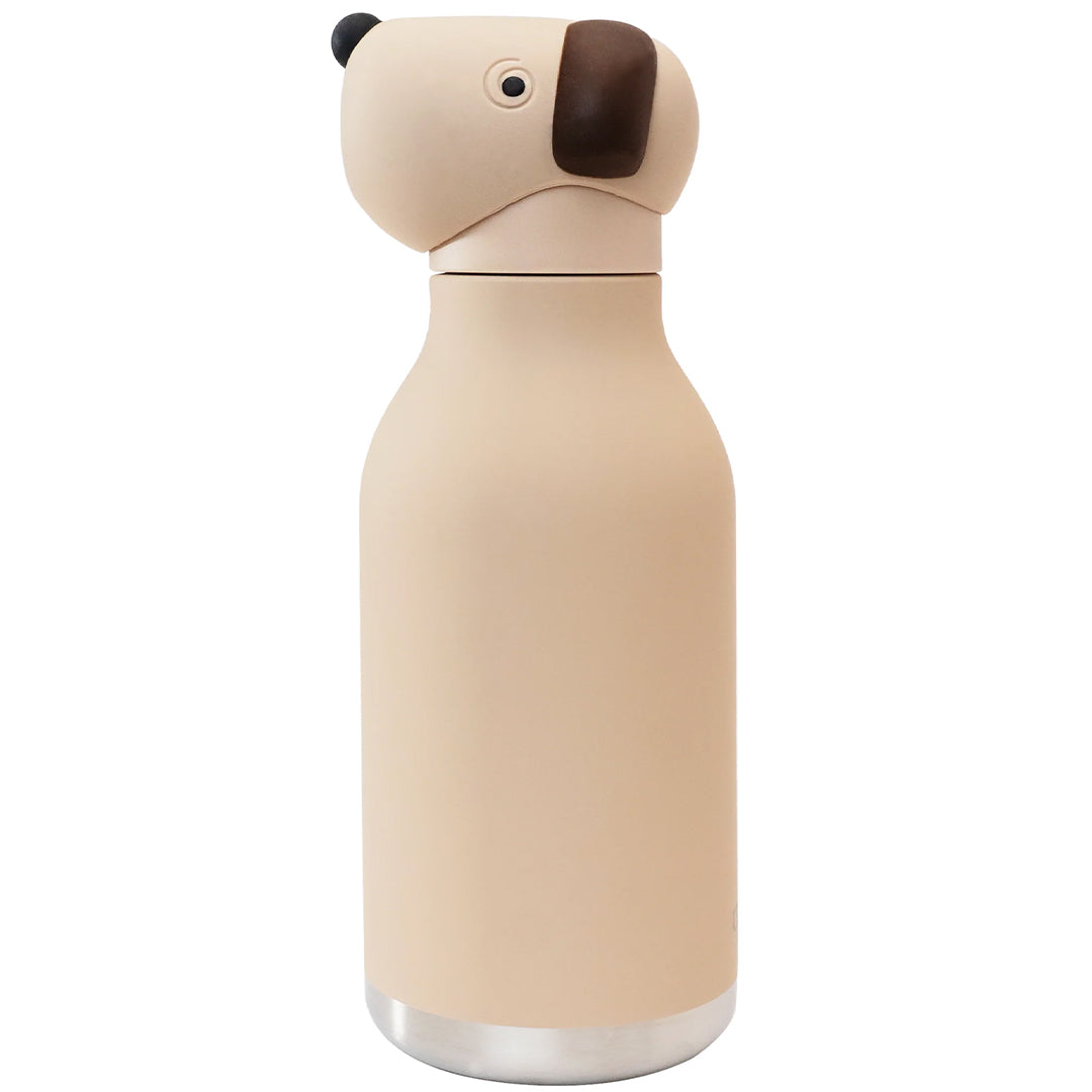 asobu rvs drinkfles bestie - hond - 460 ml | SBV44-BROWN-DOG | 