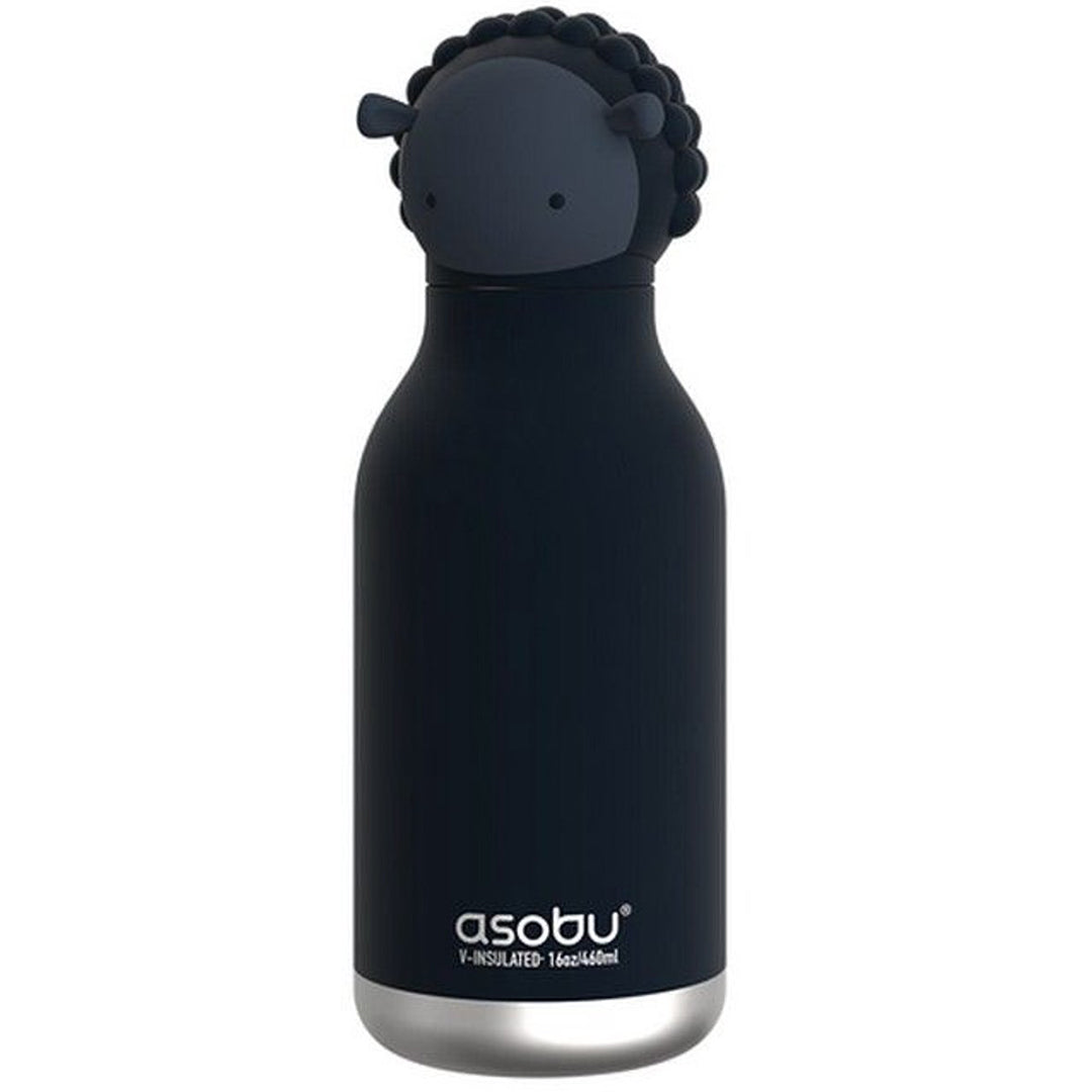 asobu rvs drinkfles bestie - zwart schaap - 460 ml  | SBV44-BLACK-SHEEP | 