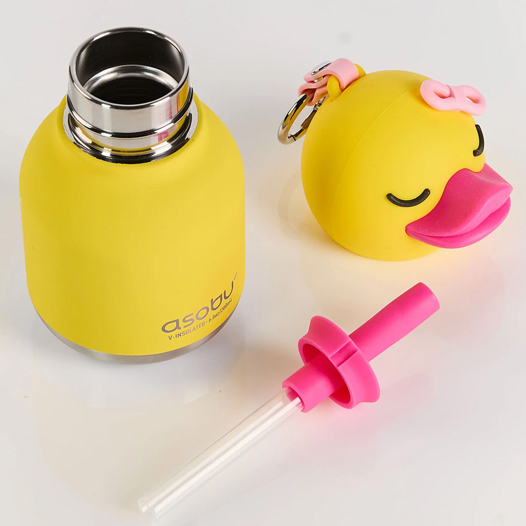 asobu rvs drinkfles mini besties - eend - 200 ml | IBV44-DUCKY | 3