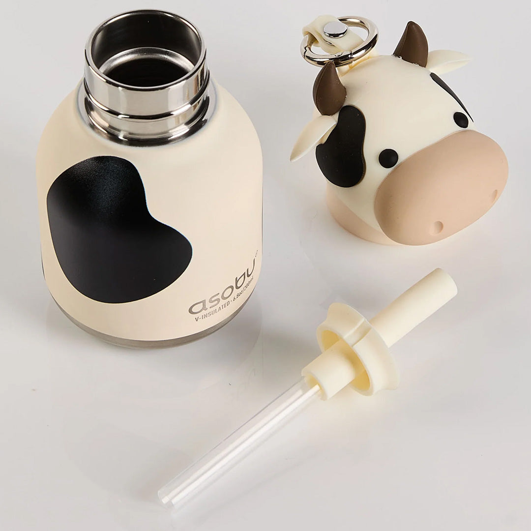 asobu rvs drinkfles mini besties - koe -  200 ml | IBV44-COW | 3