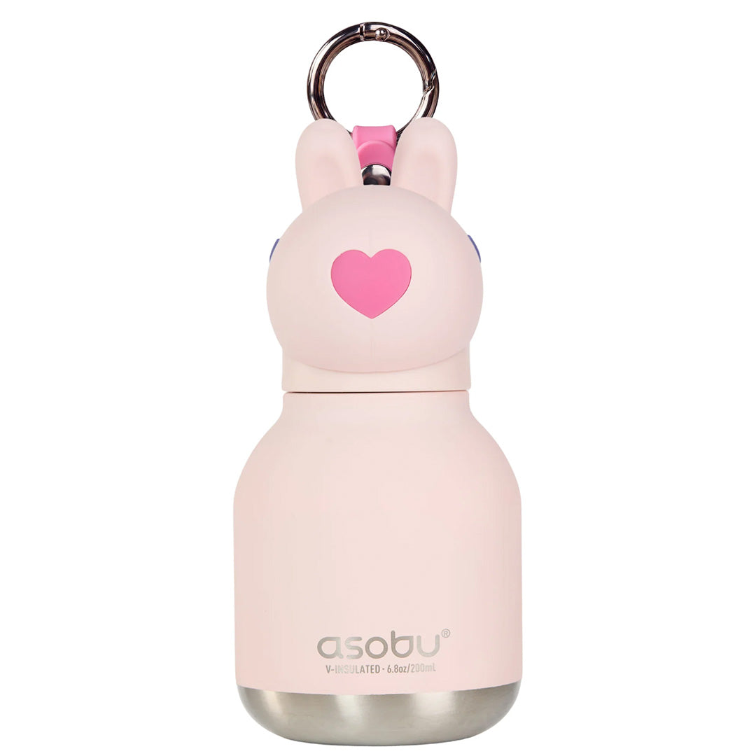 asobu rvs drinkfles mini besties - konijn - 200 ml | IBV44-BUNNY | 