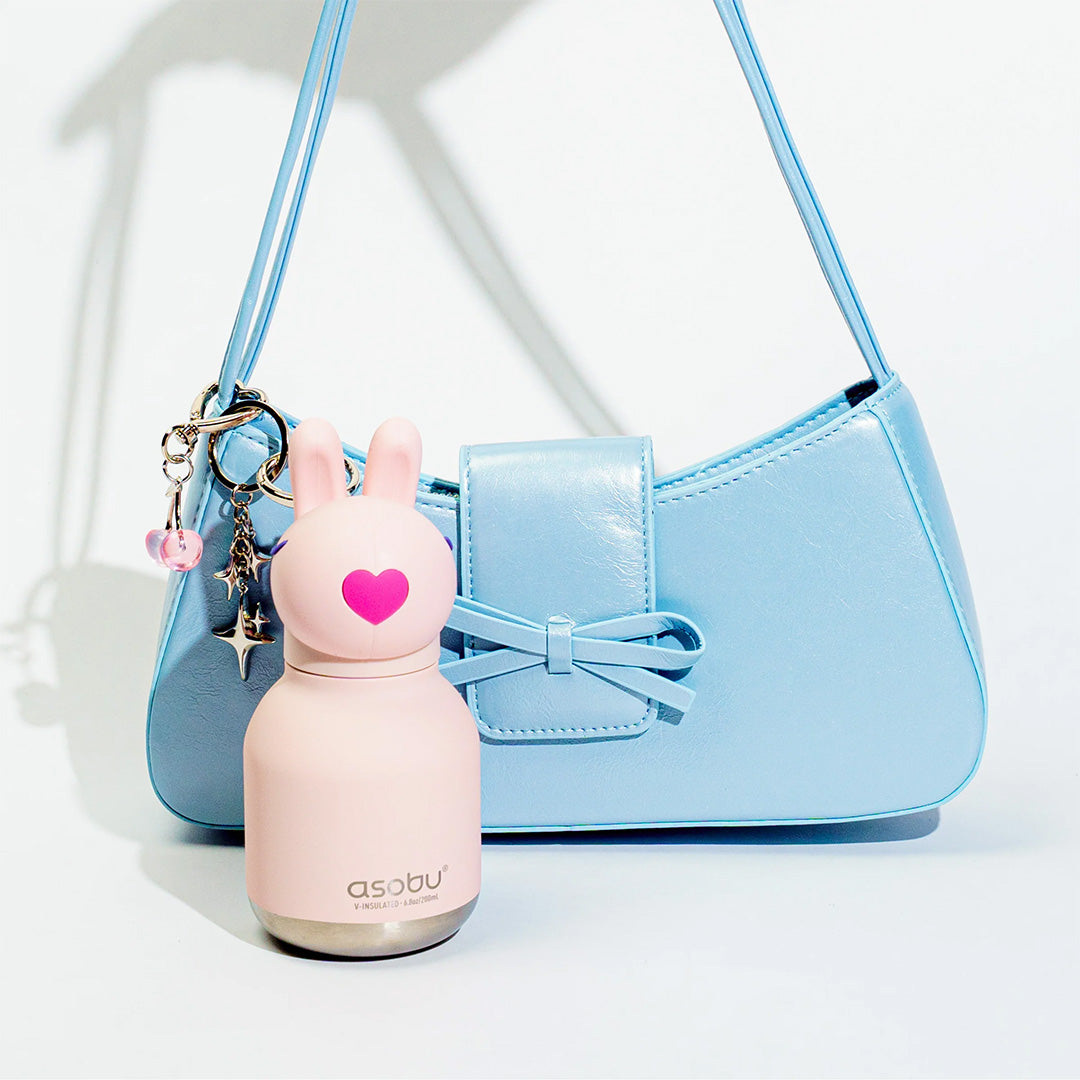 asobu rvs drinkfles mini besties - konijn - 200 ml | IBV44-BUNNY | 2