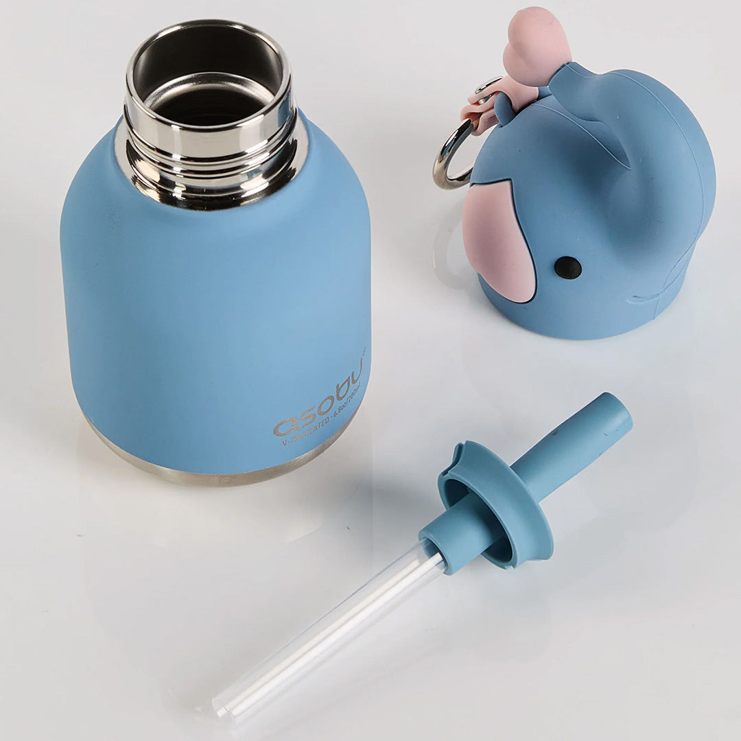 asobu rvs drinkfles mini besties - olifant - 200 ml | IBV44-ELEPHANT | 2