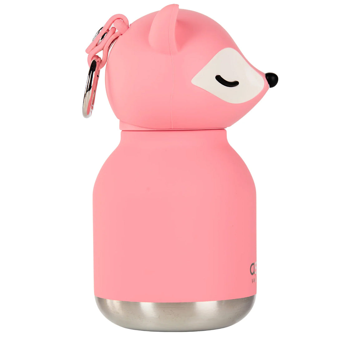 asobu rvs drinkfles mini besties - vos -  200 ml | IBV44-PINK-FOX | 4