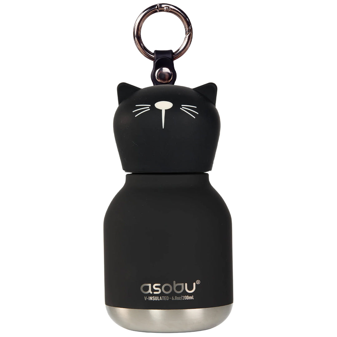 asobu rvs drinkfles mini besties - kat - 200 ml