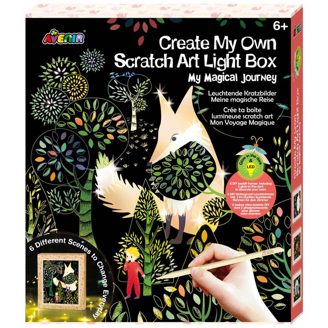 avenir diy knutselset lichtdoos - 6 kraskaarten | 7331808 | 1