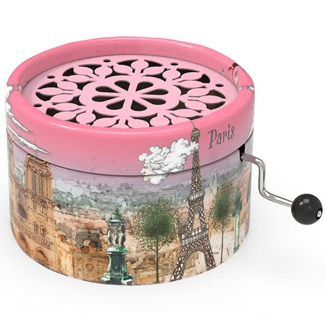 belle lurette muziekdoosje rondo - la vie en rose - pink paris | RONDO16 | 0