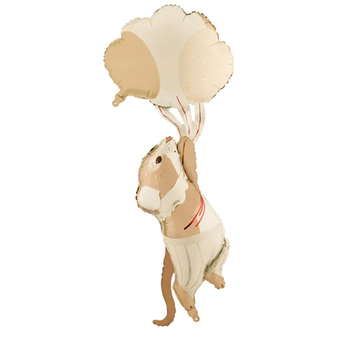partydeco folieballon zwevende muis - 104 cm | FB408 | 1