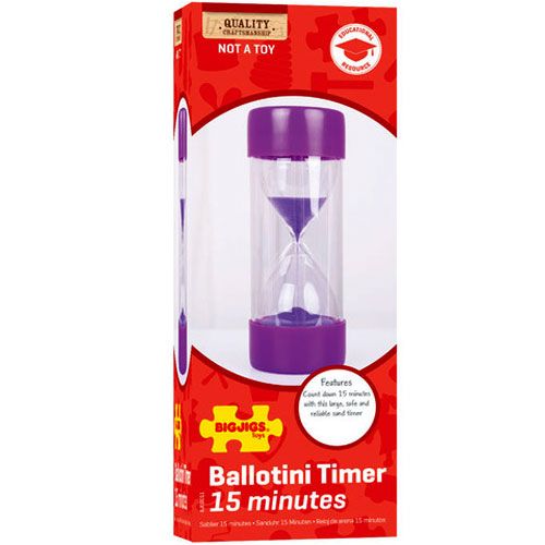 bigjigs ballotini zandloper 15 minuten | BJE0011 | 1