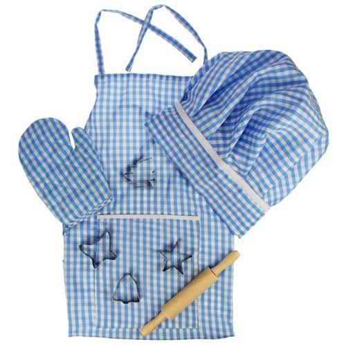 bigjigs kinderchef-kok set blauw | BJ610 | 0