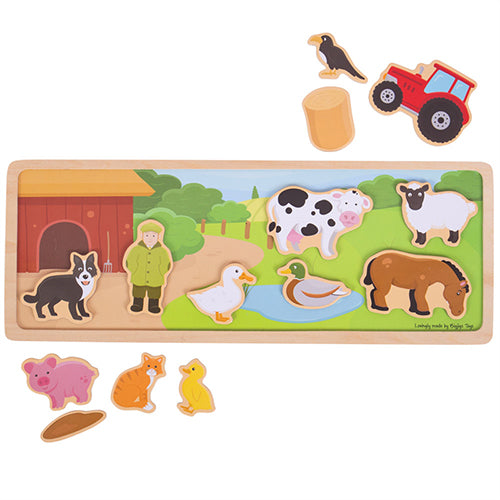 bigjigs magneetbord boerderij | BJ909 | 0