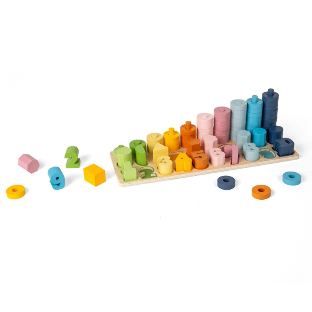 bigjigs telspel counting board - 78st  | 36011 | 1