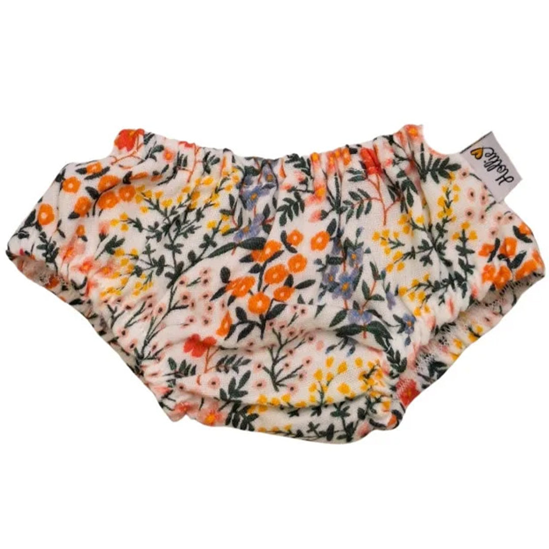 hollie poppenkleding luierbroek - bloomer senna flower garden - 34 cm | HO3055 | 