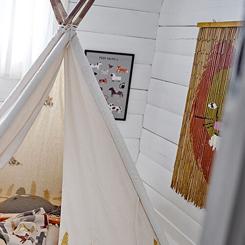 bloomingville bamboe muurdecoratie leonel - 85 cm | 82051501 | 1